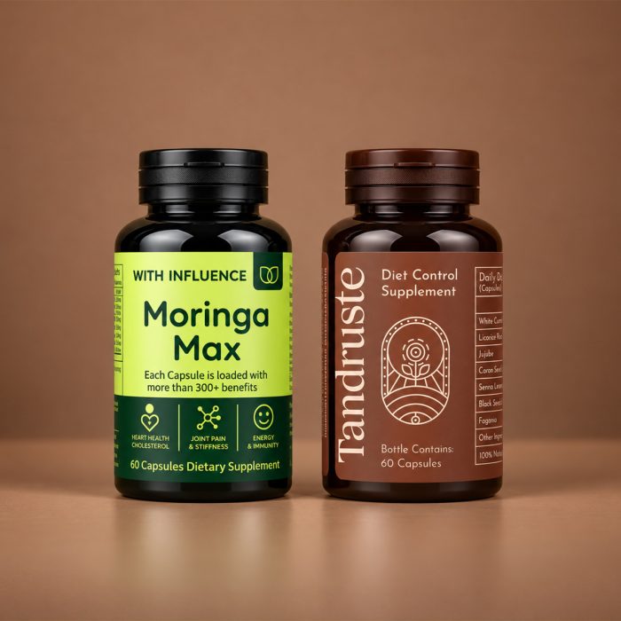 Weight Loss Deal ( 1 bottle diet control + 1 bottle moringa + Free Diet Plan)