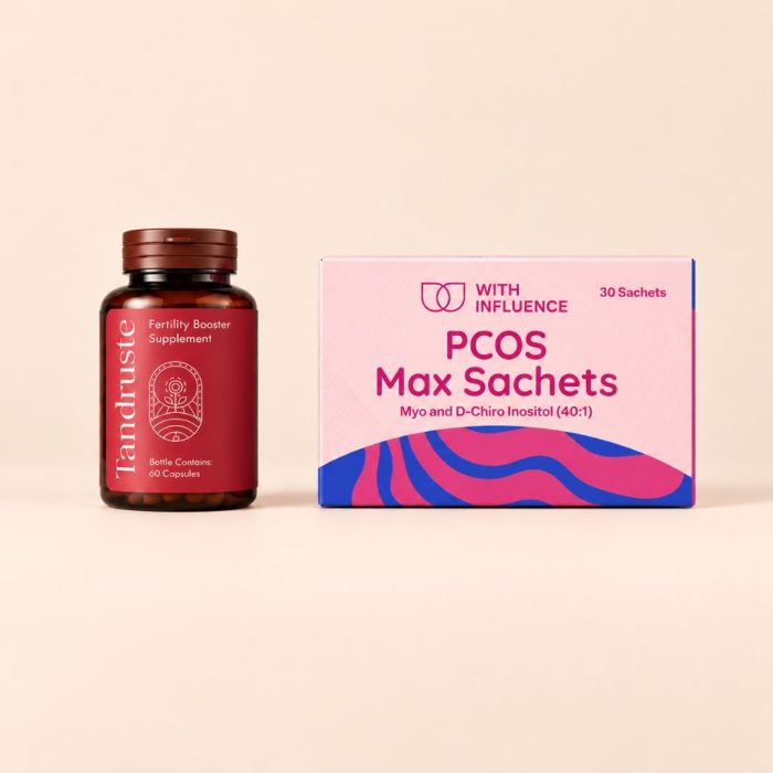 Organic Fertility Booster & Pcos Max Sachets Box