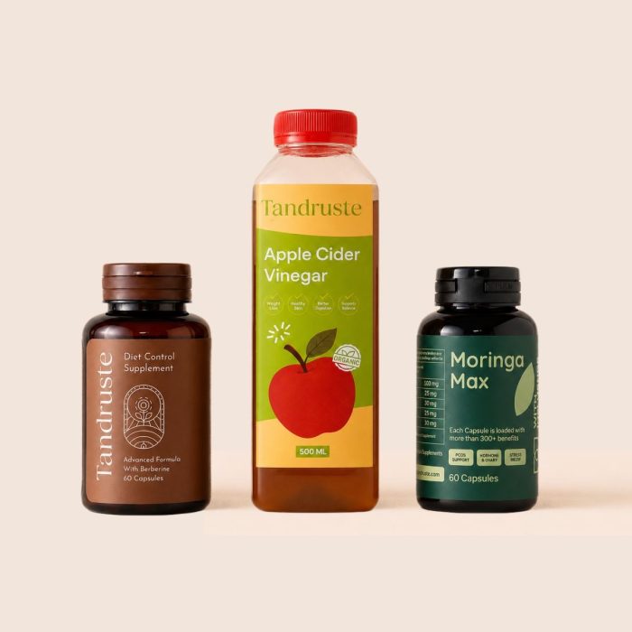 1 Apple Cider Vinegar + 1 Moringa + 1 Diet Control