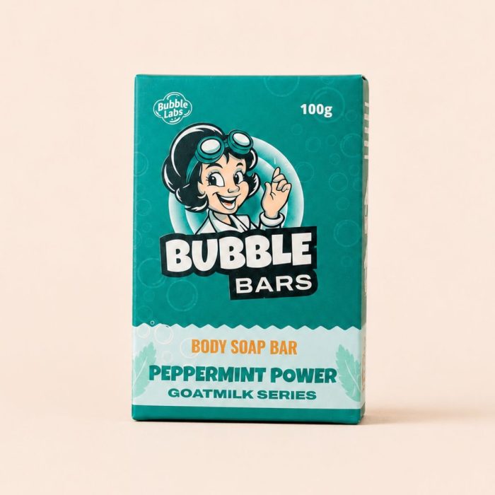 Peppermint Power Goat Milk Body Soap Bar